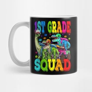 1st Grade Squad Monster Truck Dinosaur Back To School Mug